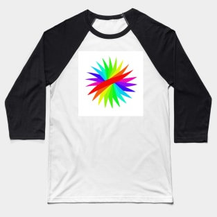 Radial colorful background Baseball T-Shirt